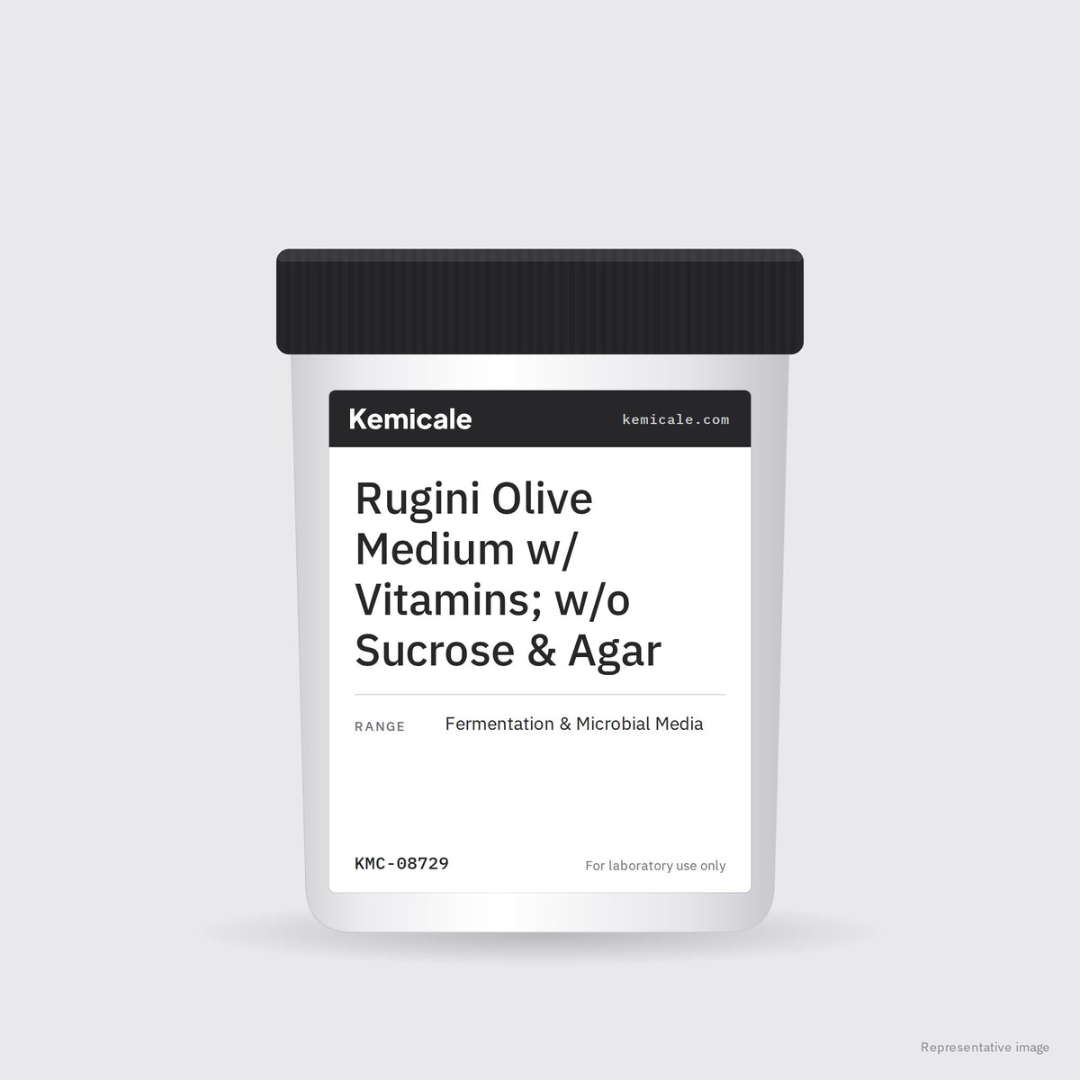 Rugini Olive Medium w/ Vitamins; w/o Sucrose & Agar – Kemicale representative pack image