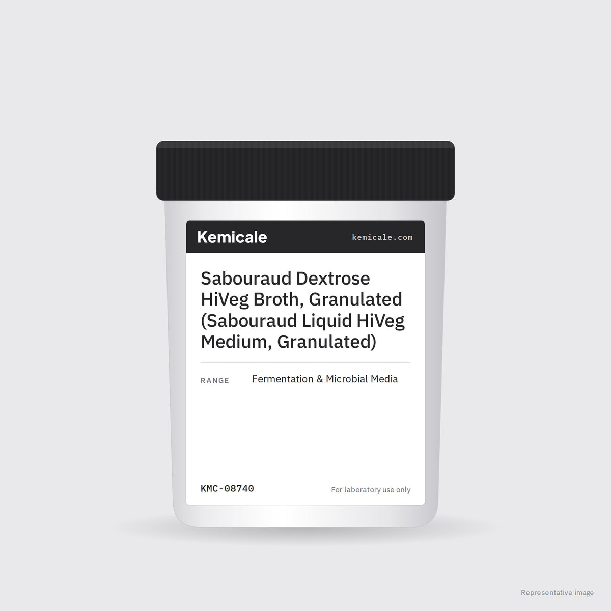 Sabouraud Dextrose HiVeg Broth, Granulated (Sabouraud Liquid HiVeg Medium, Granulated) – Kemicale representative pack image