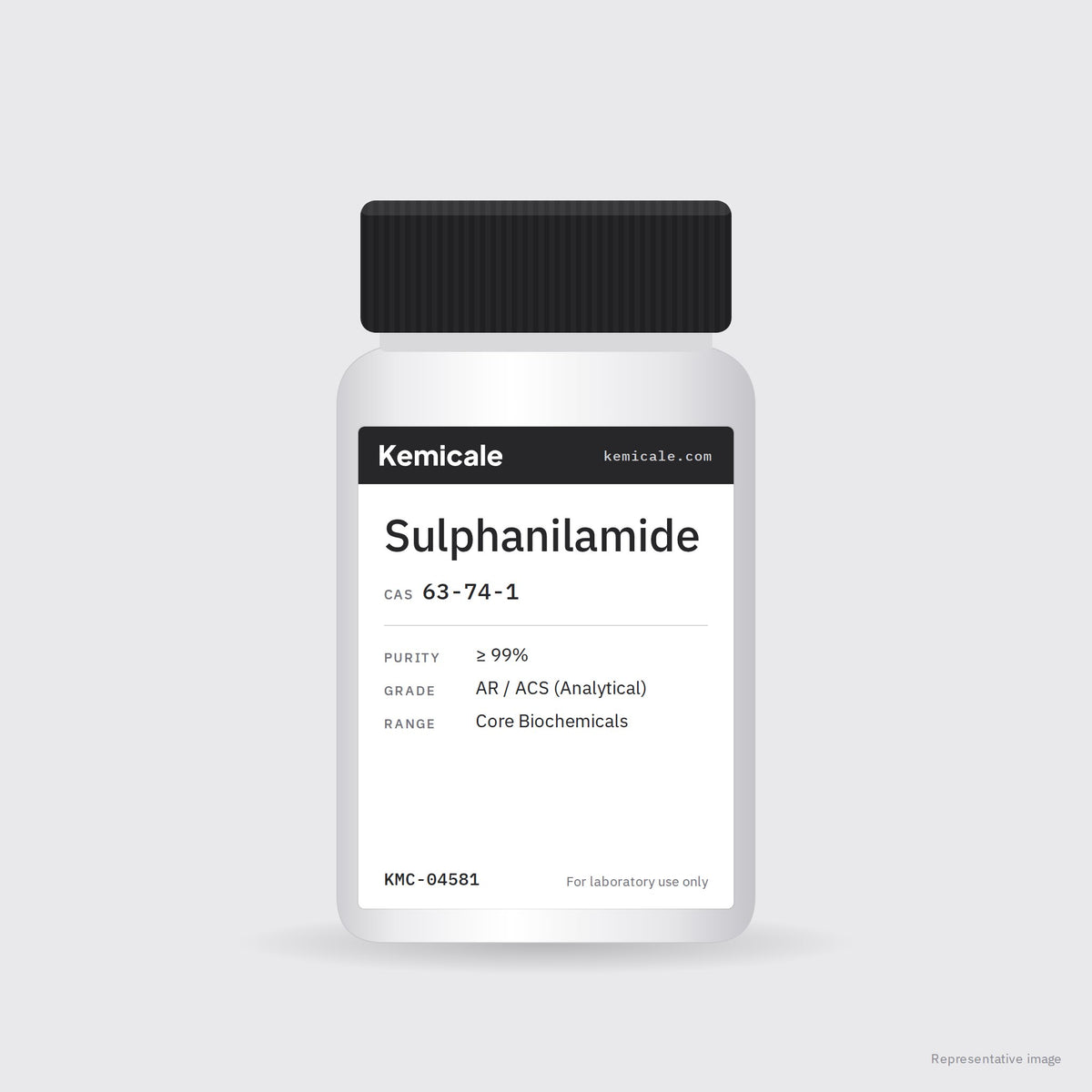 Sulphanilamide (CAS 63-74-1) – Kemicale representative pack image