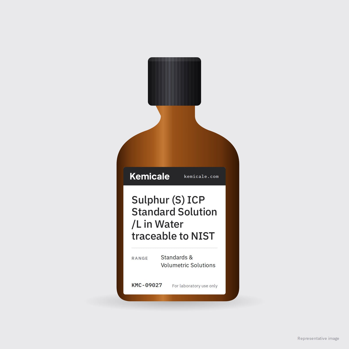 Sulphur (S) ICP Standard Solution /L in Water traceable to NIST – Kemicale representative pack image