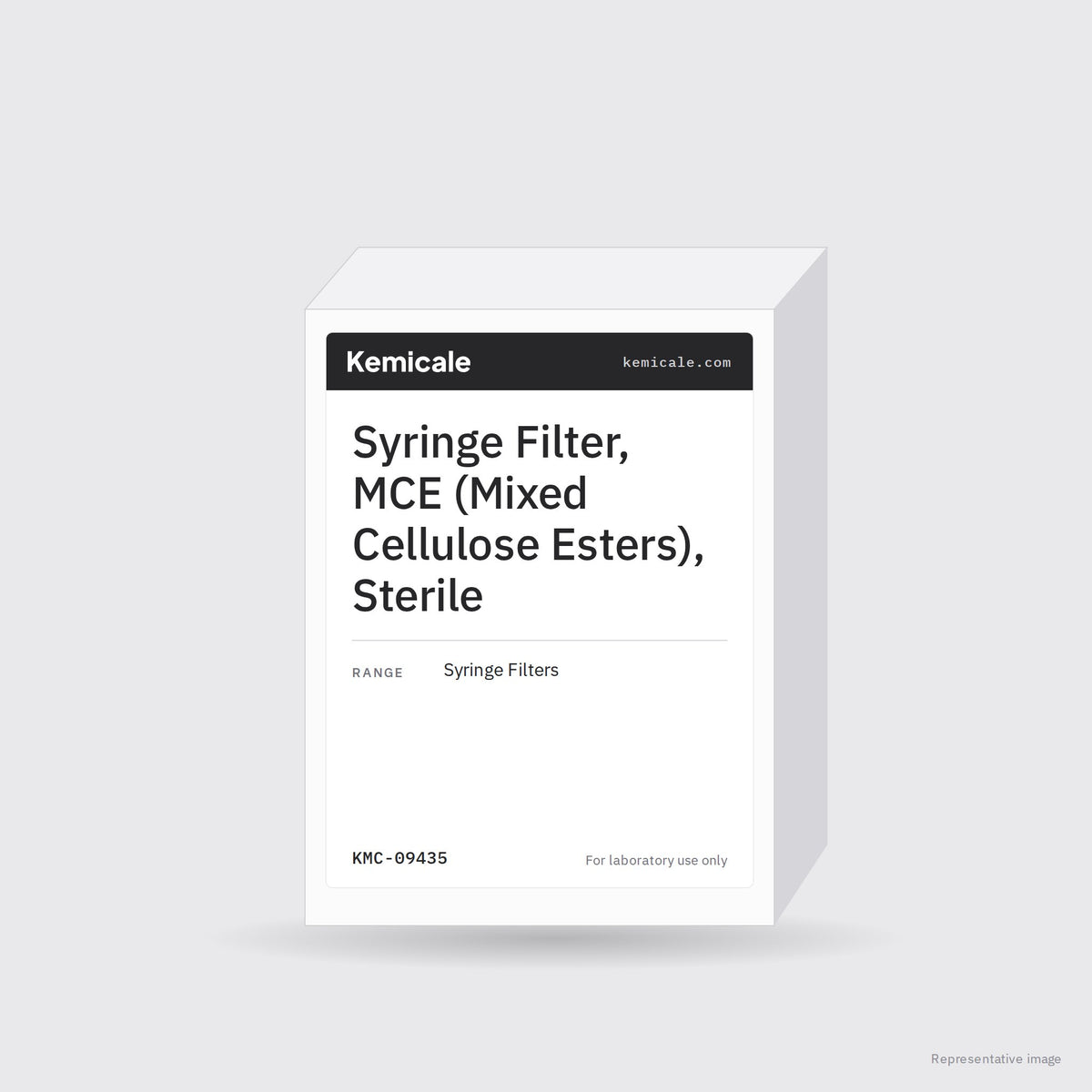 Syringe Filter, MCE (Mixed Cellulose Esters), Sterile – Kemicale representative pack image