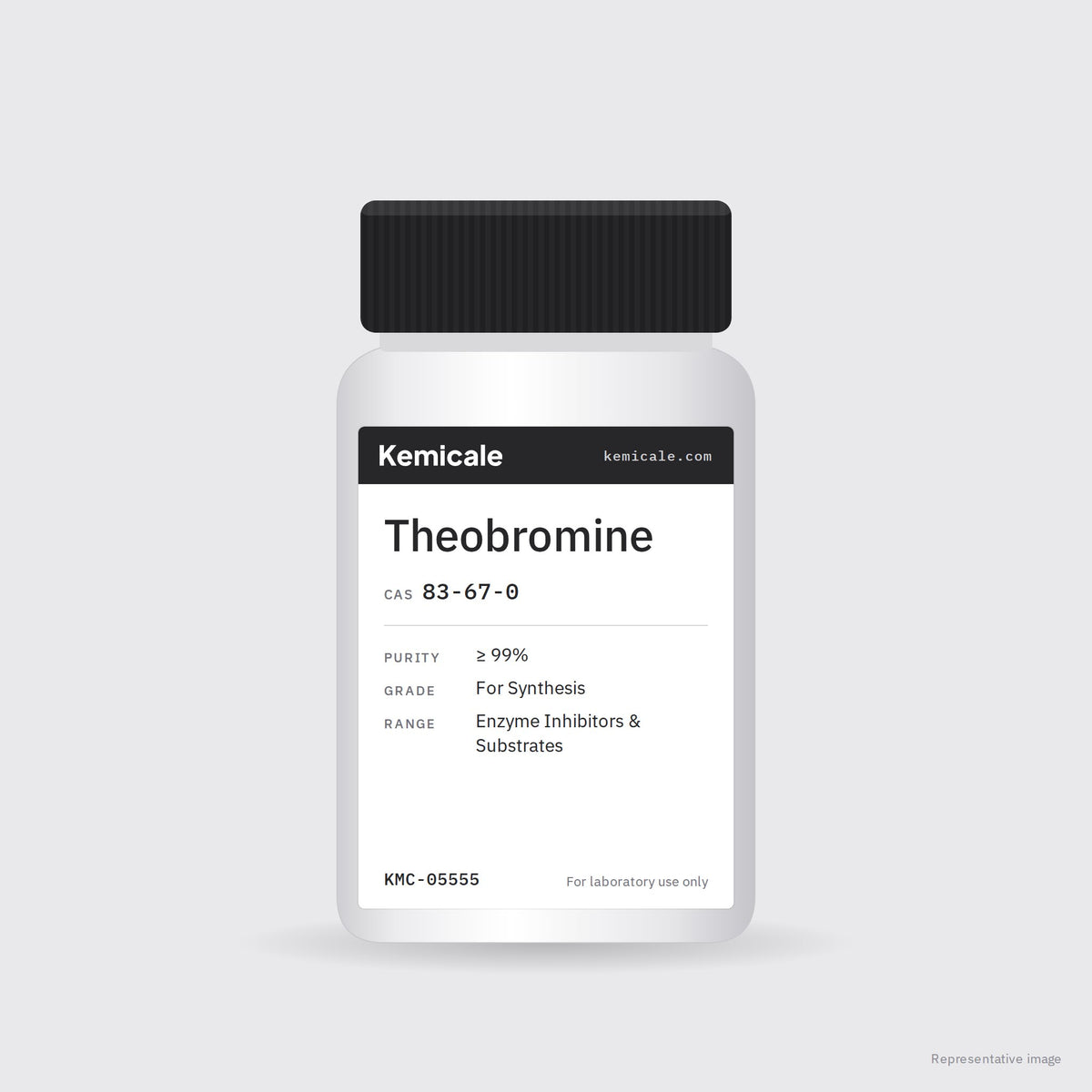 Theobromine (CAS 83-67-0) – Kemicale representative pack image