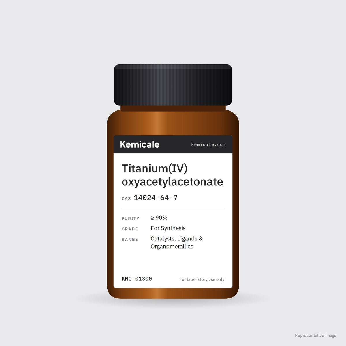 Titanium(IV) oxyacetylacetonate (CAS 14024-64-7) – Kemicale representative pack image