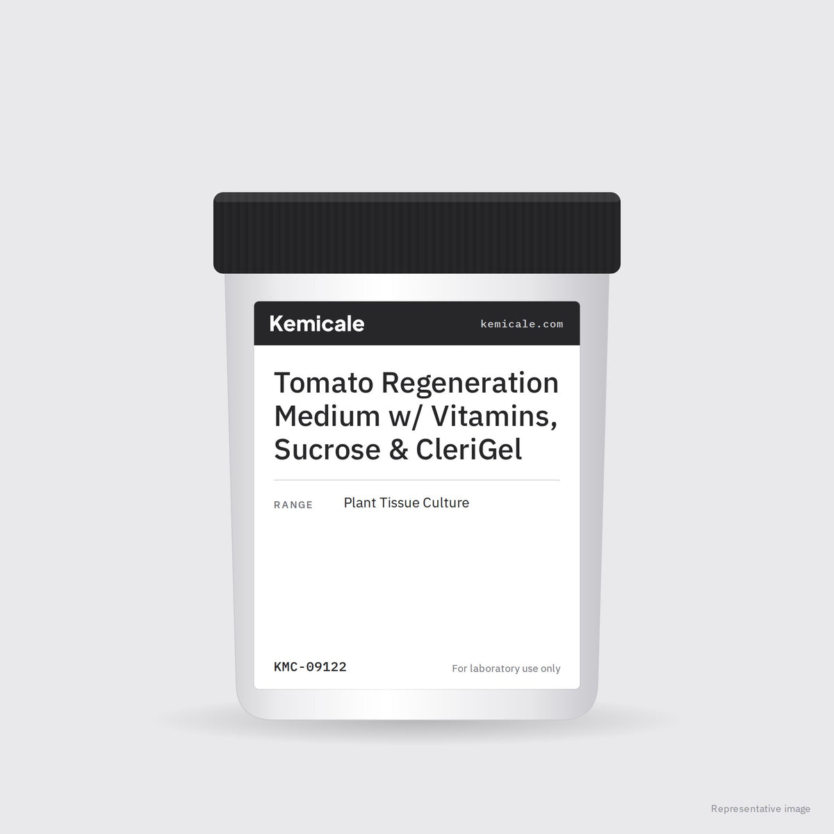Tomato Regeneration Medium w/ Vitamins, Sucrose & CleriGel – Kemicale representative pack image