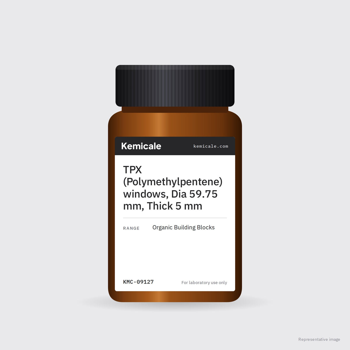 TPX (Polymethylpentene) windows, Dia 59.75 mm, Thick 5 mm – Kemicale representative pack image