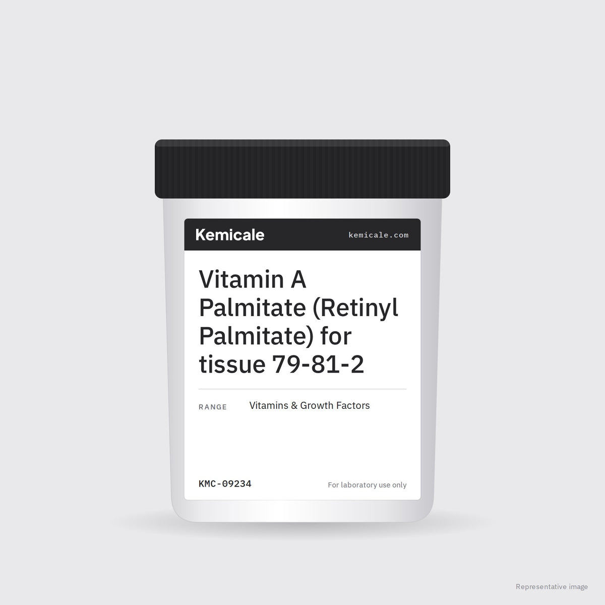 Vitamin A Palmitate (Retinyl Palmitate) for tissue 79-81-2 – Kemicale representative pack image